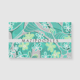 Persoonlijke Creatieve Bloemige Neuro Kunst Teal G