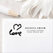 Persoonlijke Creative Sign Love en Heart Etiket (Insitu)