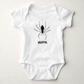 Persoonlijke Creepy Spiders Halloween Romper (Voorkant)