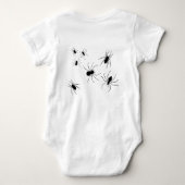 Persoonlijke Creepy Spiders Halloween Romper (Achterkant)