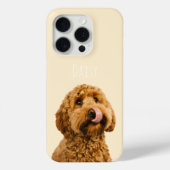Persoonlijke Crème Honden Foto Douane Case-Mate iPhone Case (Achterkant)