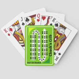 Persoonlijke Cribbage Speelkaarten Groen