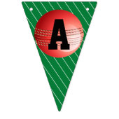 Persoonlijke cricket Ball Happy Birthday Vlaggetjes (Derde vlag)