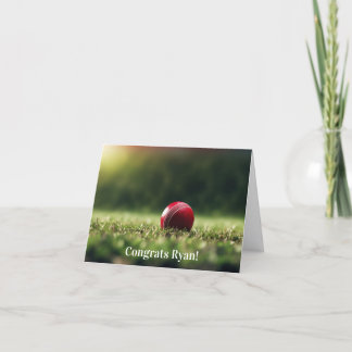 Persoonlijke Cricketbal Felicitaties/Verjaardag Kaart
