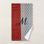 Persoonlijke "Crimson and Grey" Bad Handdoek (Handdoek)
