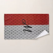 Persoonlijke "Crimson and Grey" Bad Handdoek (Handdoek)