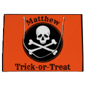 Persoonlijke Cross-Botten Halloween Bag Groot Cadeauzakje (Voorkant)