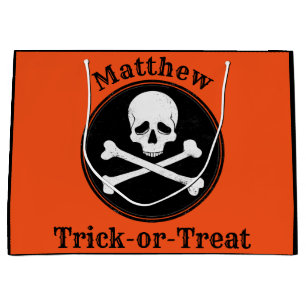 Persoonlijke Cross-Botten Halloween Bag Groot Cadeauzakje