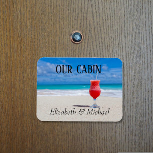 Persoonlijke Cruise Deur Strand Oceaan Cocktail Magneet