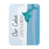 Persoonlijke cruise deur zee dolfijn marker magneet (Verticaal)