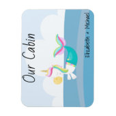 Persoonlijke cruise door Zee Mermaid Unicorn Magneet (Verticaal)