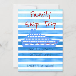 Persoonlijke cruise Threasnet Magnetische Uitnodiging