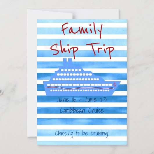 Persoonlijke cruise Threasnet Magnetische Uitnodiging (Voorkant)