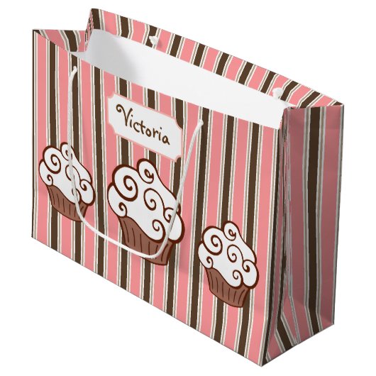 Persoonlijke Cupcake Cadeautas (Voorkant Gekanteld)