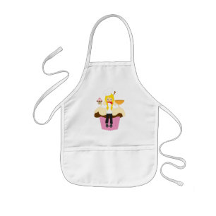 Persoonlijke cupcake maker bakker roze kinder schort