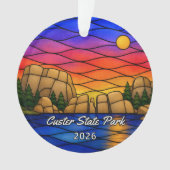Persoonlijke Custer State Park Acrylaat Ornament,  Ornament (voorkant)