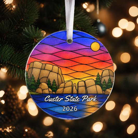 Persoonlijke Custer State Park Acrylaat Ornament,  Ornament