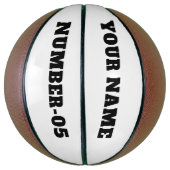 Persoonlijke Custom Basketbal – Uw Tekst Hier (Verticaal)