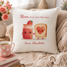 Persoonlijke Cute Aardbei Jam Moederdag Geschenk