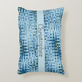 Persoonlijke Cute Abstract Blauw Accent Kussen (Voorkant(Verticaal))