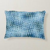 Persoonlijke Cute Abstract Blauw Accent Kussen (Achterkant)