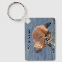 Persoonlijke Cute Amerikaanse Nerts Sleutelhanger