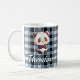Persoonlijke Cute Baby Panda Blauwe Rut Koffiemok