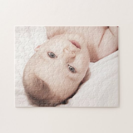 Persoonlijke Cute Baby Photo Puzzle Legpuzzel (Horizontaal)