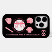 Persoonlijke Cute Baseball iPhone Hoezen voor Dame (Achterkant (horizontaal))