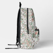 Persoonlijke Cute Bunny & Bloemmotief Kinderen Rug Bedrukte Rugzak (Links)