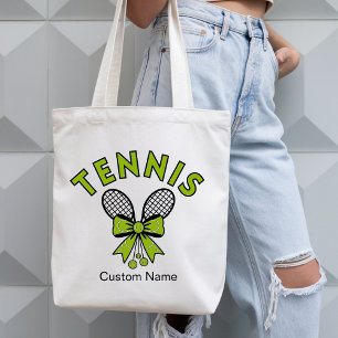 Persoonlijke Cute Coquette Meisjes Tennis Tote Bag