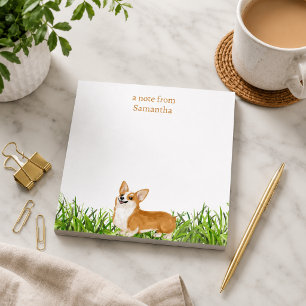 Persoonlijke Cute Corgi Hond Notitieblok
