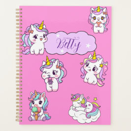 Persoonlijke Cute Eenhoorn Planner