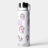 Persoonlijke Cute Eenhoorn Waterfles (Achterkant)