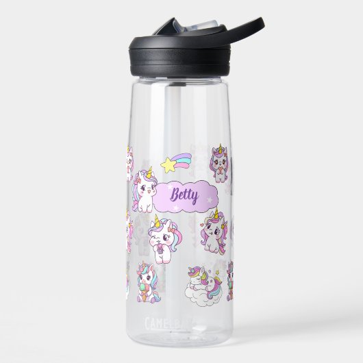 Persoonlijke Cute Eenhoorn Waterfles (Links)