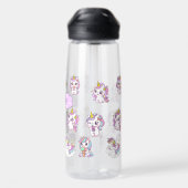 Persoonlijke Cute Eenhoorn Waterfles (Achterkant)