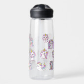 Persoonlijke Cute Eenhoorn Waterfles (Voorkant)