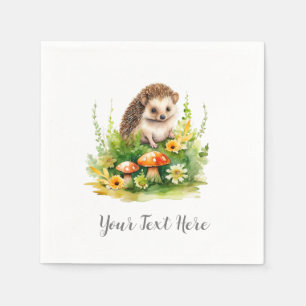 Persoonlijke Cute Egel Servet