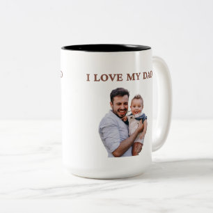 Persoonlijke Cute Familie Gezicht 2 Foto's Mok