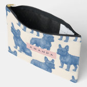Persoonlijke Cute Franse Bulldog Etui (Open)
