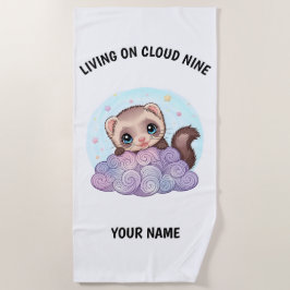 Persoonlijke Cute Fret Badhanddoek