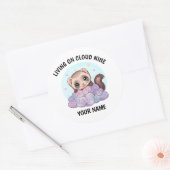 Persoonlijke Cute Fret Sticker met Aangepaste Teks (Envelop)