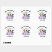 Persoonlijke Cute Fret Sticker met Aangepaste Teks (Vel)