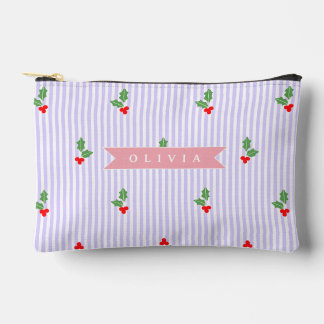 Persoonlijke Cute Gestreepte Vakantie Kerstmis Hul Etui