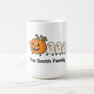 Persoonlijke Cute Ghost Parade Halloween Familie M Koffiemok