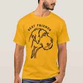 Persoonlijke Cute Great Dane Tekening T-shirt (Voorkant)