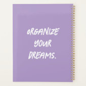 Persoonlijke Cute Groene Kitty Kat Planner (Achterkant)