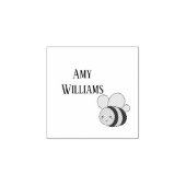 Persoonlijke cute hommel rubberstempel (Afrduk)