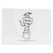Persoonlijke Cute Hond Acrobat  Groot Cadeauzakje (Achterkant)