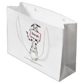 Persoonlijke Cute Hond Acrobat  Groot Cadeauzakje (Achterkant Gekanteld)